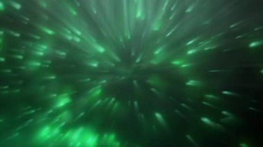 The beams of light scattered across the area looked bright.