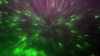 The beams of light scattered across the area looked bright.