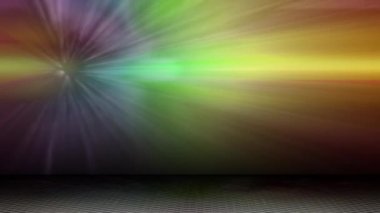 The light continuously swirled across the space, looking modern.