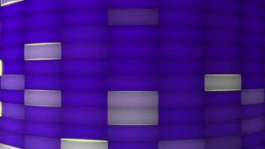 A square grid of flashing colors continuously changes color, looks modern.