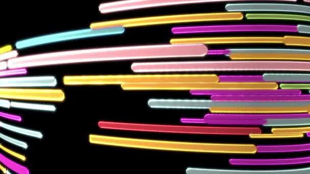 Glowing Lines Continually Moving Modern Look — Vídeo de stock