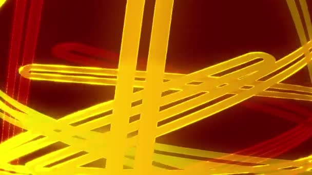 Glowing Lines Continually Moving Modern Look — Vídeo de stock