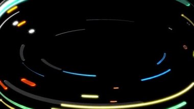 Parlak çizgiler sürekli hareket halinde, modern görünüş.