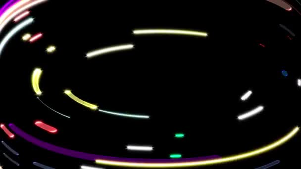 Glowing Lines Continually Moving Modern Look — ストック動画