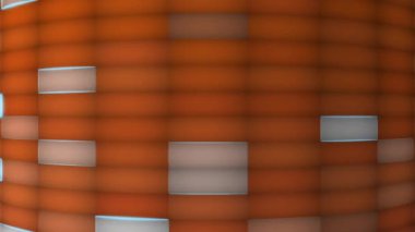 Sürekli yanıp sönen kare bir ızgara modern görünüyor..