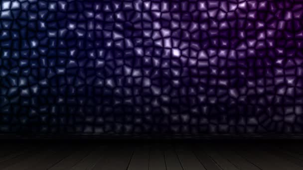 Colorful Light Moves Grid Surface Spread Bright Space — Stockvideo