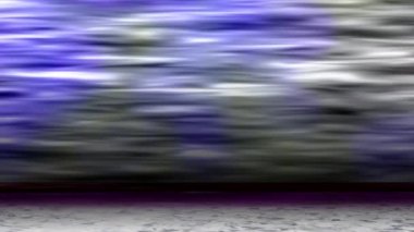 The jagged, moving surfaces reflecting continuous light look bright.