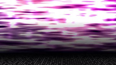 The jagged, moving surfaces reflecting continuous light look bright.