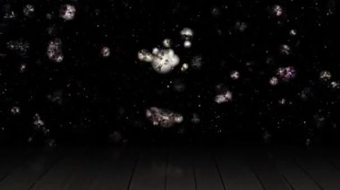 Parlak renkli uzayda sayısız renkli baloncuklar uçuşuyordu..