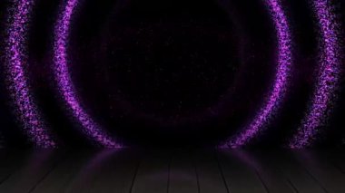 The scattered beam of light circling continuously across the area looked bright.
