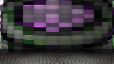 A square grid of continuous flashing looks modern.
