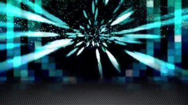 Sürekli yanıp sönen kare bir ızgara modern görünüyor..