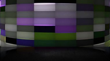 Sürekli yanıp sönen kare bir ızgara modern görünüyor..