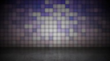 Sürekli yanıp sönen kare bir ızgara modern görünüyor..