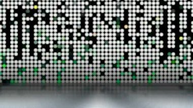 Sürekli yanıp sönen kare bir ızgara modern görünüyor..