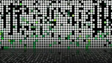 Sürekli yanıp sönen kare bir ızgara modern görünüyor..