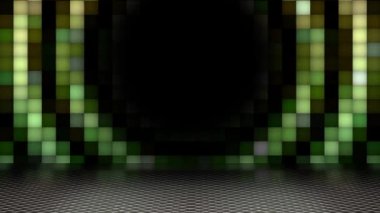 A square grid of continuous flashing looks modern.
