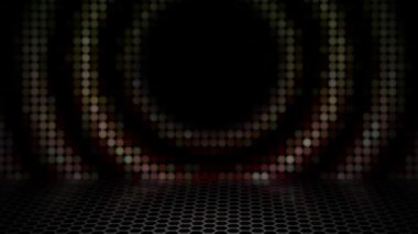 Sürekli yanıp sönen kare bir ızgara modern görünüyor..