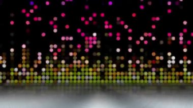 Sürekli yanıp sönen kare bir ızgara modern görünüyor..