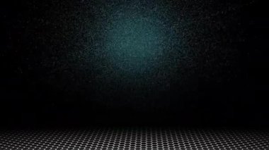 The light continuously swirled across the space, looking modern.