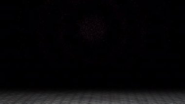 The light continuously swirled across the space, looking modern.