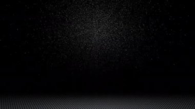 The light continuously swirled across the space, looking modern.