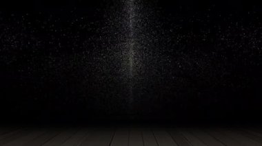 The light continuously swirled across the space, looking modern.