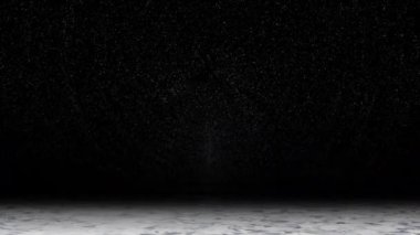 The light continuously swirled across the space, looking modern.