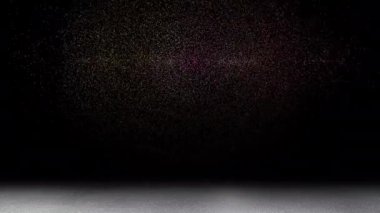 The light continuously swirled across the space, looking modern.