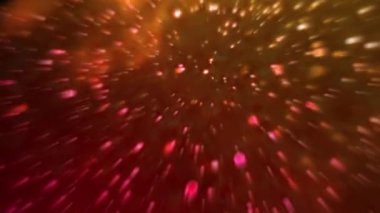 The light continuously swirled across the space, looking modern.