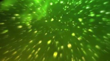 The light continuously swirled across the space, looking modern.