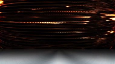 The colorful light spreads in a continuous swirl, looking modern.