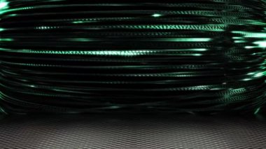 The colorful light spreads in a continuous swirl, looking modern.