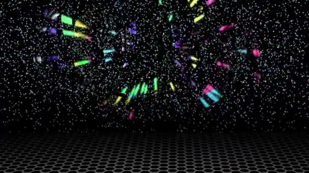 Colorful Light Spreads Continuous Swirl Looking Modern — Video