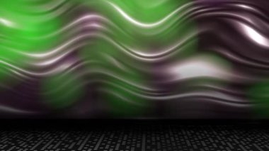 The wavy, curved surface continually reflects the light.