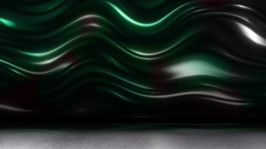 The wavy, curved surface continually reflects the light.