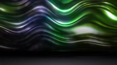 The wavy, curved surface continually reflects the light.