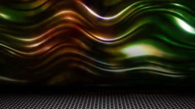 The wavy, curved surface continually reflects the light.