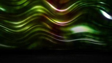 The wavy, curved surface continually reflects the light.