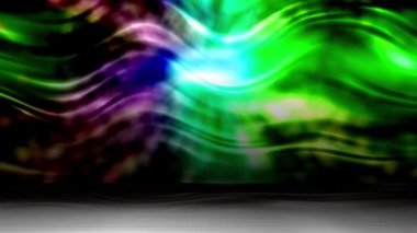 The wavy, curved surface continually reflects the light.