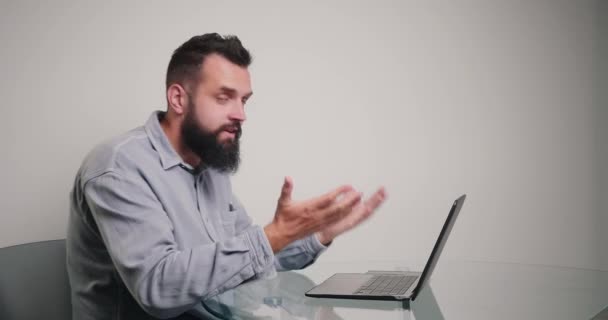 Programmer Talks Principles Working Web Site Laptop Skilled Specialist Tells — Video
