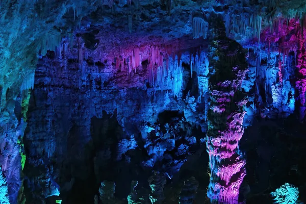 Mejannes Clap Gard Francja 2013 Niesamowite Kolory Bajkowego Świata Grotte — Zdjęcie stockowe