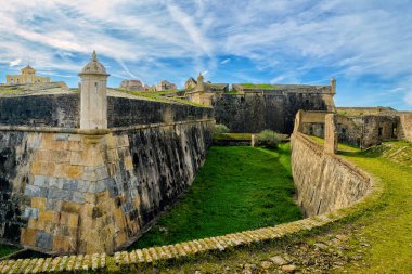 Medieval fortification. Defensive walls of the fort
