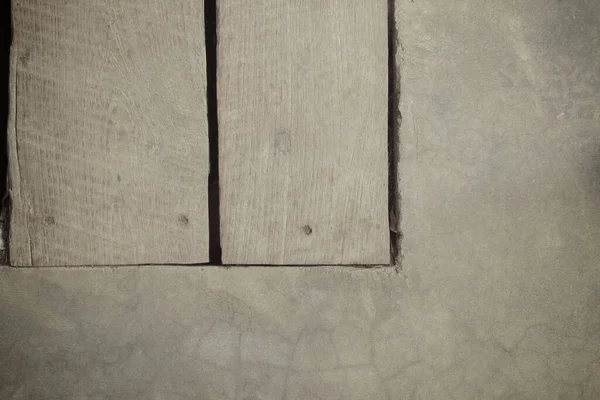 Cement Floor Wooden Background —  Fotos de Stock
