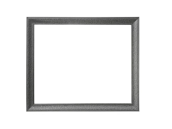 Silver Picture Frames Isolated White Background — Zdjęcie stockowe