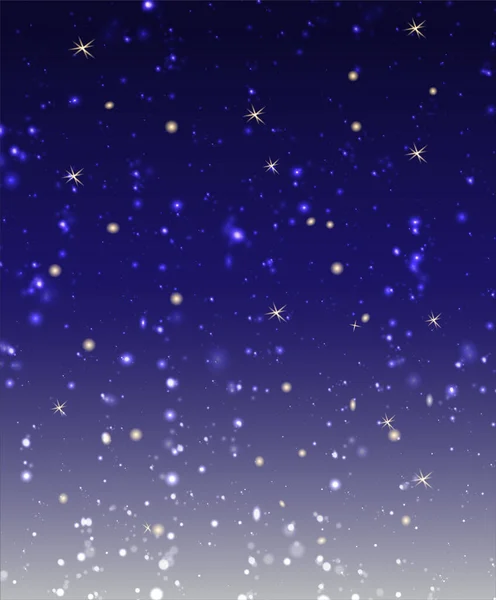 starry night sky, stars and snow, abstract background.