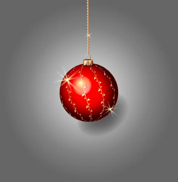 Vector Christmas Ball Baubles Balls Stars — 스톡 벡터