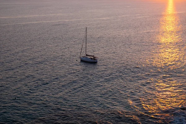 View Boat Sea Sunset — Stock Photo, Image