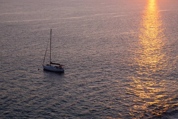 View Boat Sea Sunset — Stock Photo, Image