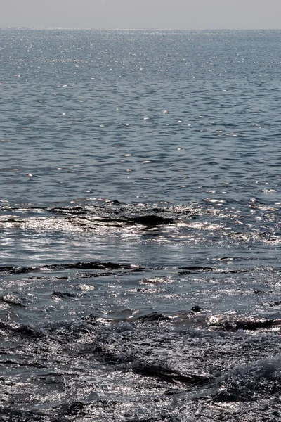 Пейзаж Видом Океан Сияющий Солнце Канарских Островах — стоковое фото